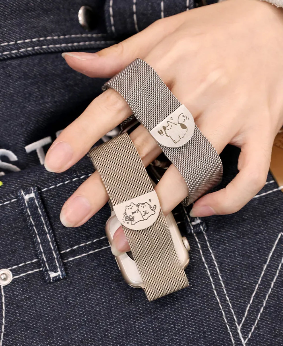 Stylish Cat Doodie Apple Watch Band