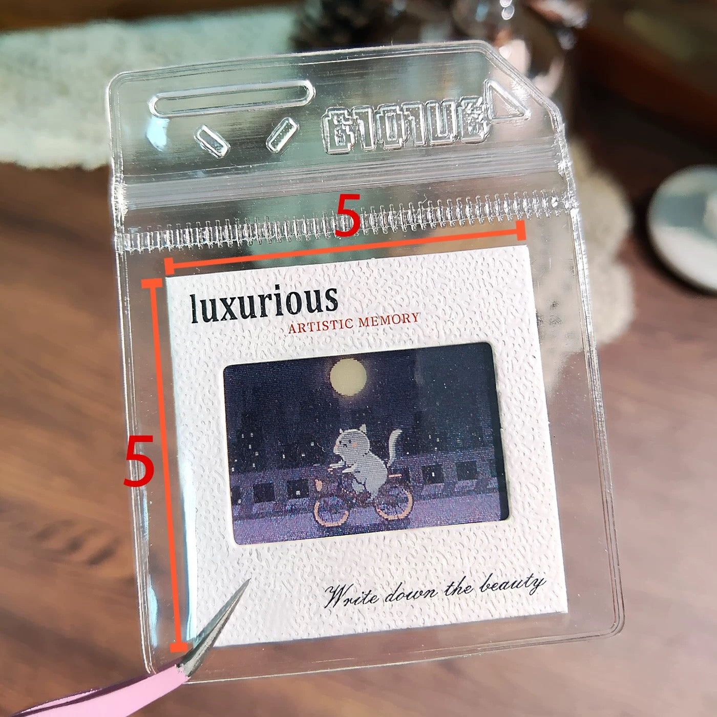 Animated 3D Lenticular Cat Greeting Card – Original Comic-Style Design with Optional Acrylic Keychain Case