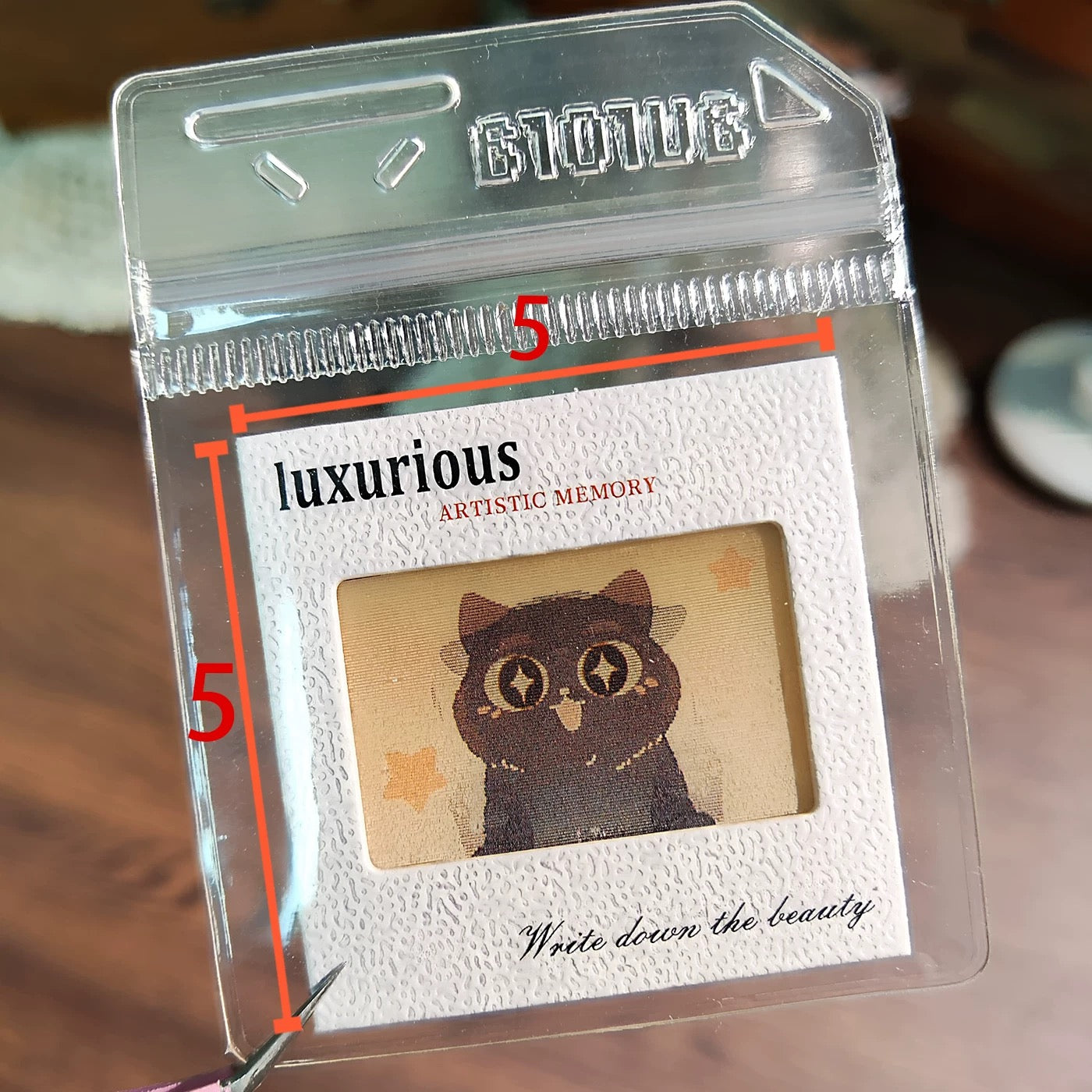 Animated 3D Lenticular Cat Greeting Card – Original Comic-Style Design with Optional Acrylic Keychain Case