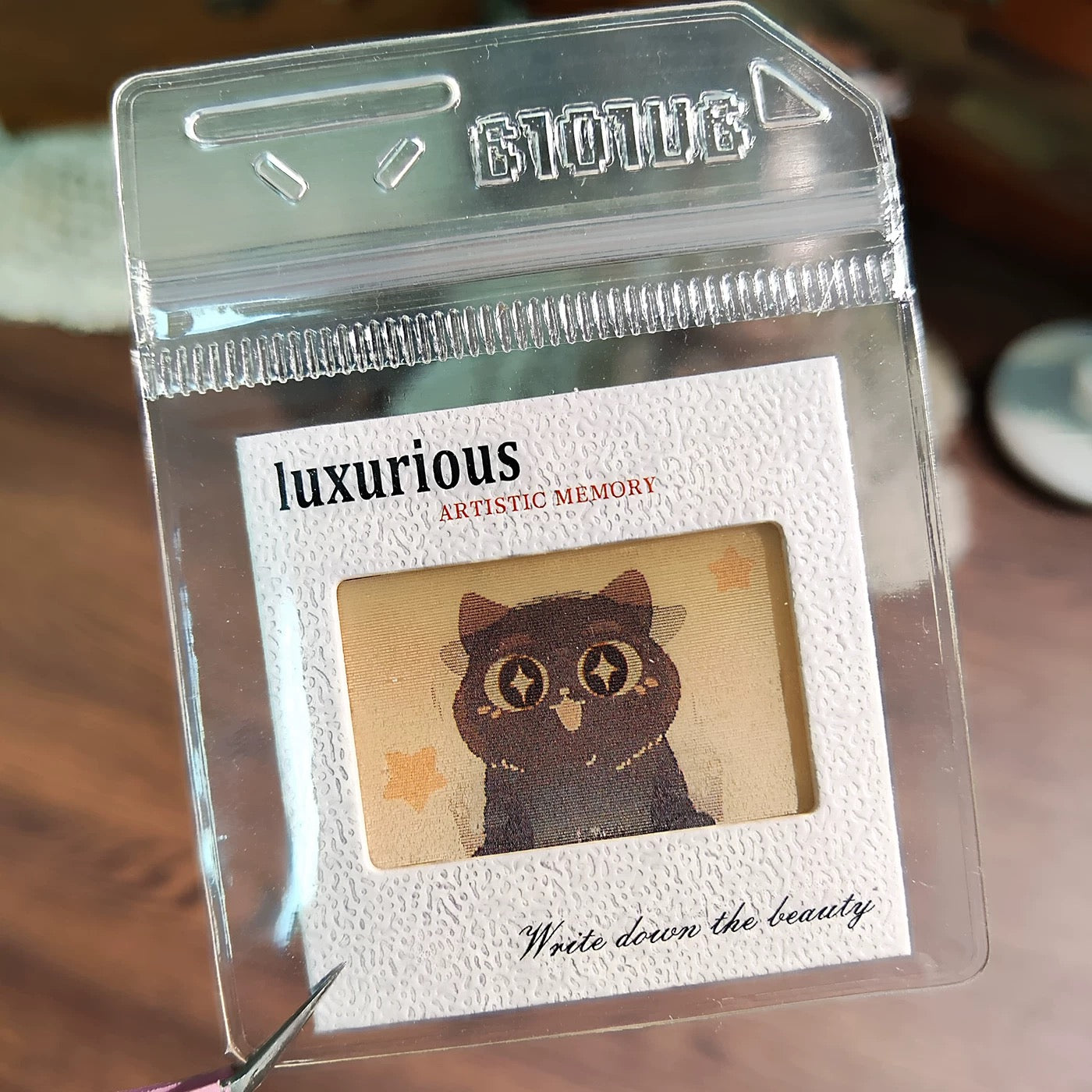 Animated 3D Lenticular Cat Greeting Card – Original Comic-Style Design with Optional Acrylic Keychain Case