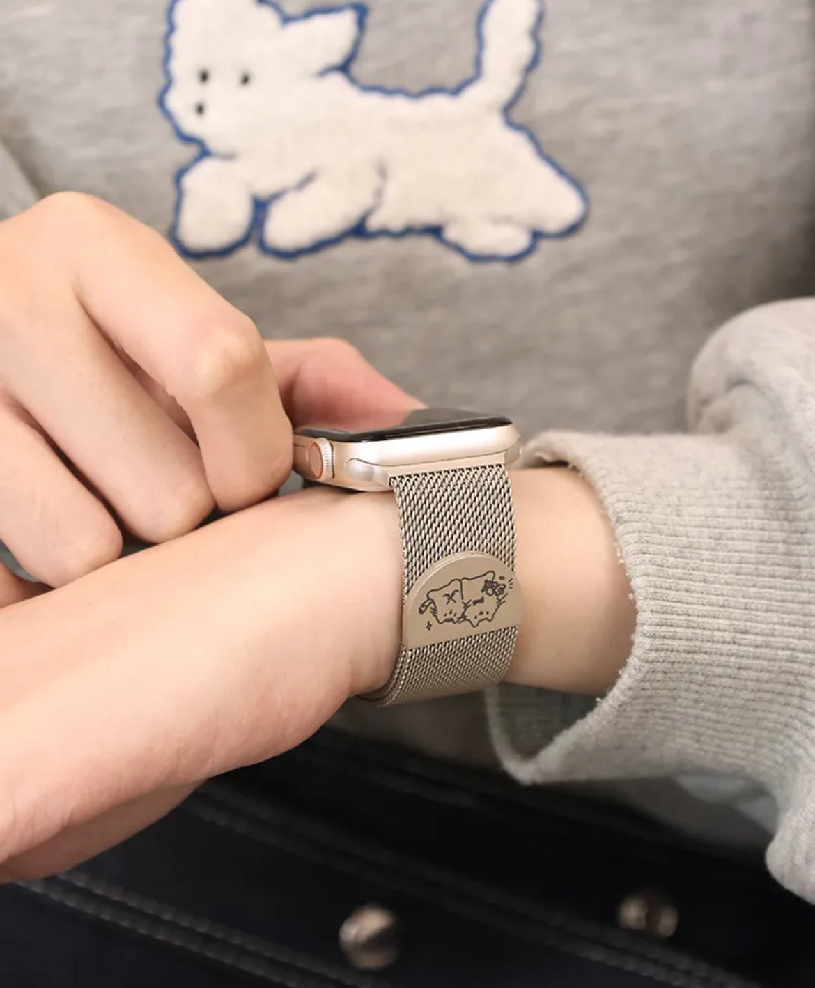 Stylish Cat Doodie Apple Watch Band
