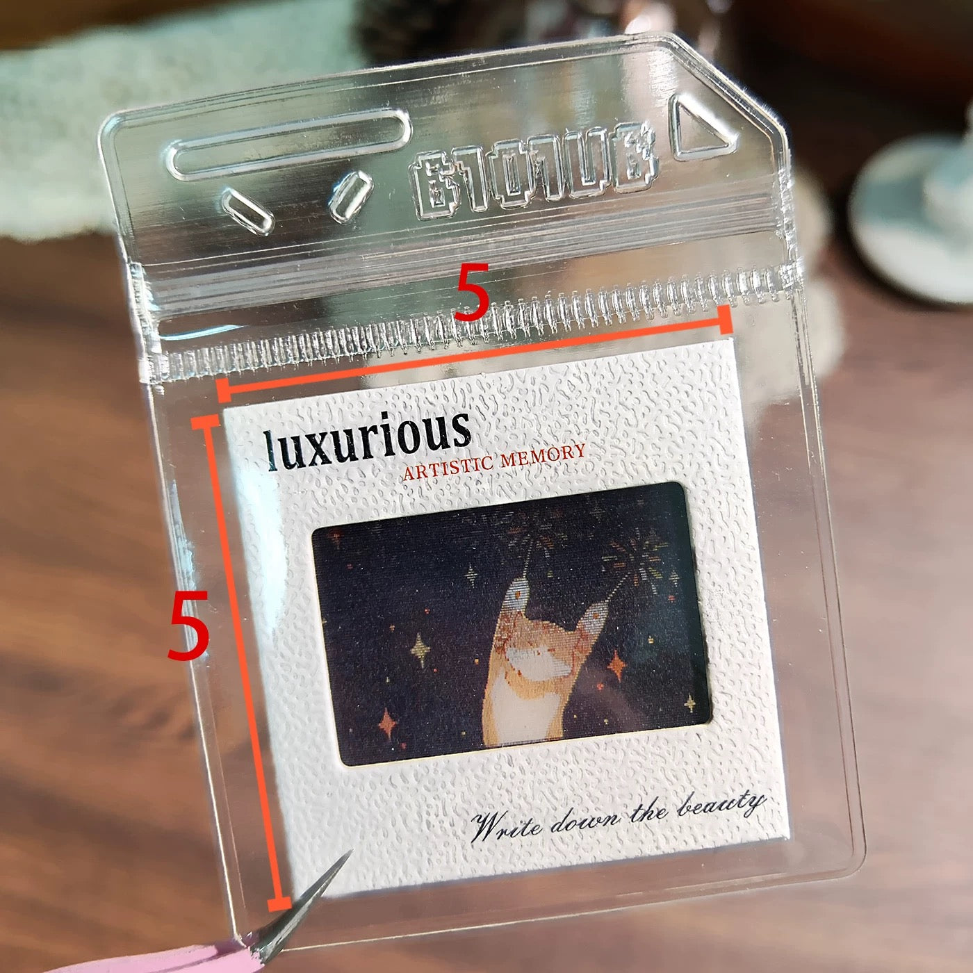 Animated 3D Lenticular Cat Greeting Card – Original Comic-Style Design with Optional Acrylic Keychain Case